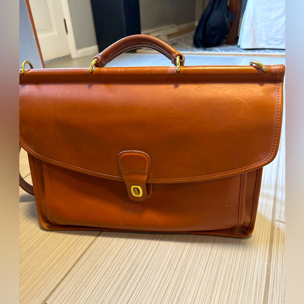 Coach Brown Leather Men's Briefcase
